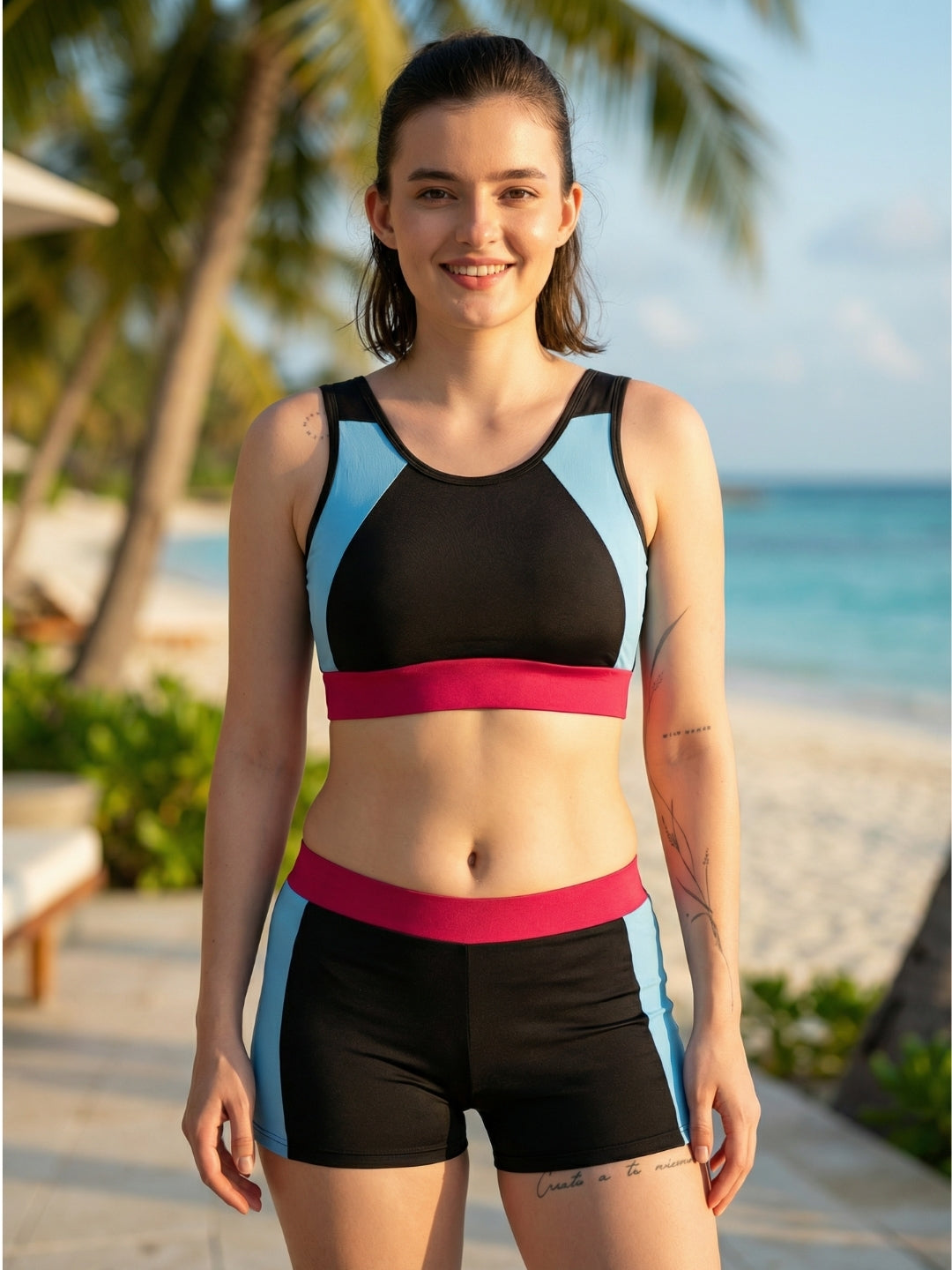MEGASKA Women's High Waisted Two Piece Swimsuit  - Multi (MGSW11)