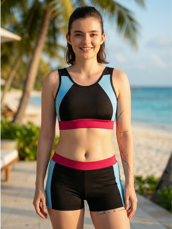 MEGASKA Women's High Waisted Two Piece Swimsuit  - Multi (MGSW11)