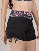 High Waisted Adjustable Side Ties Swimsuit Bottom Tummy Control  Swim Shorts