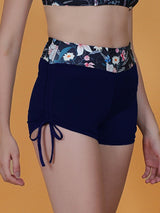 High Waisted Adjustable Side Ties Swimsuit Bottom Tummy Control  Swim Shorts